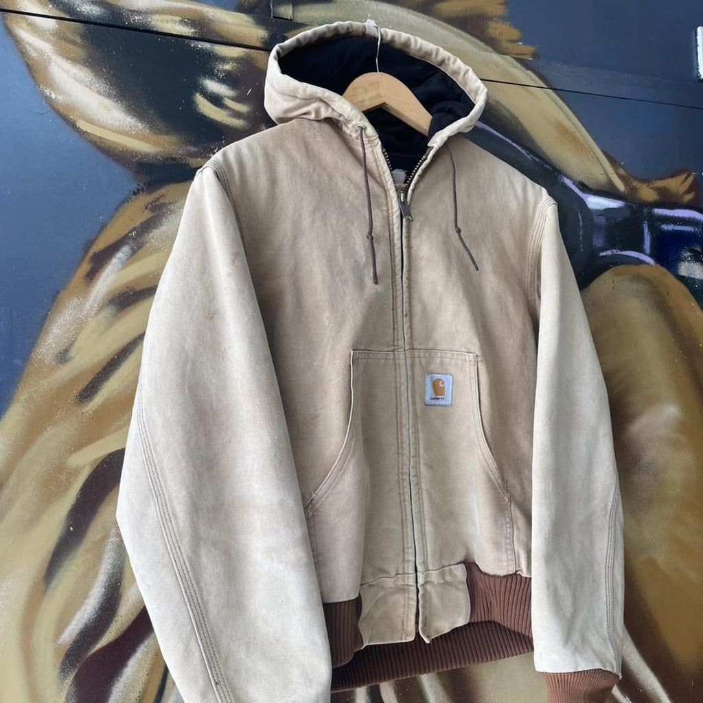 Carhartt Hooded Canvas Active Jacket  J130 J03 BRN