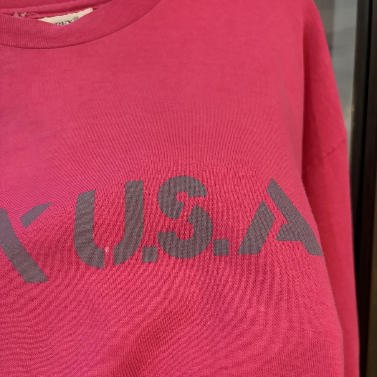 Vintage Avirex USA T shirt Mens XXL Pink Tee Single Stitch Graphic Print Surf Skate Tee Top Y2K 90s