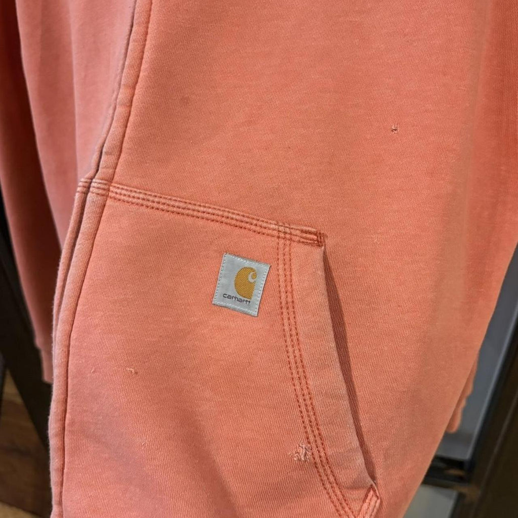 MA0109Z-P - Vintage Retro Essential Pino Carhartt Fulp Zip Sweatshirt Hoodie with embroidered patch pocket logo #carhartt #workwear #hoodie #skater #y2k