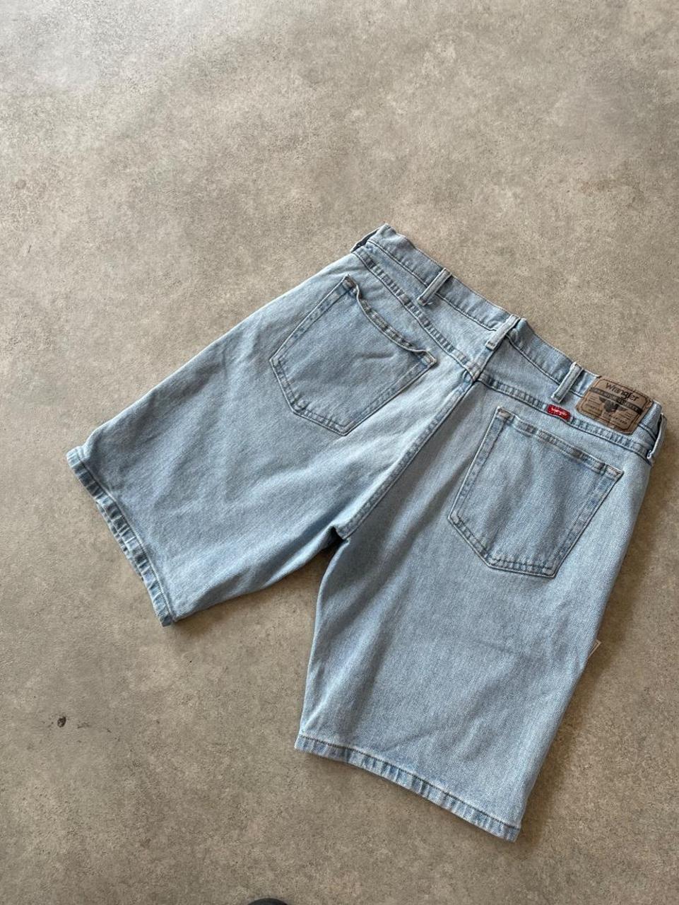 Wrangler Light Wash Blue Denim Shorts