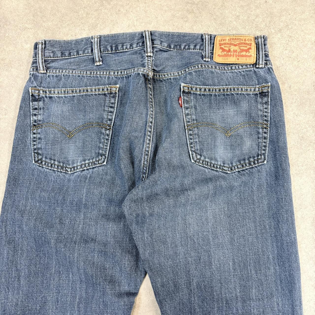 BR2701FO-U - Vintage retro essential Levi’s 514 Straight Leg Blue Wash Denim Jeans Trousers pants #denim #levis #levis514 #starightleg #jeans