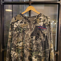 RTT111 - Vintage Retro essential adult mens RealTree Camouflage Khaki Green Brown Field Hunting graphic print Top T-Shirt Tee Wide Boxy Cropped Fit 90s y2k style