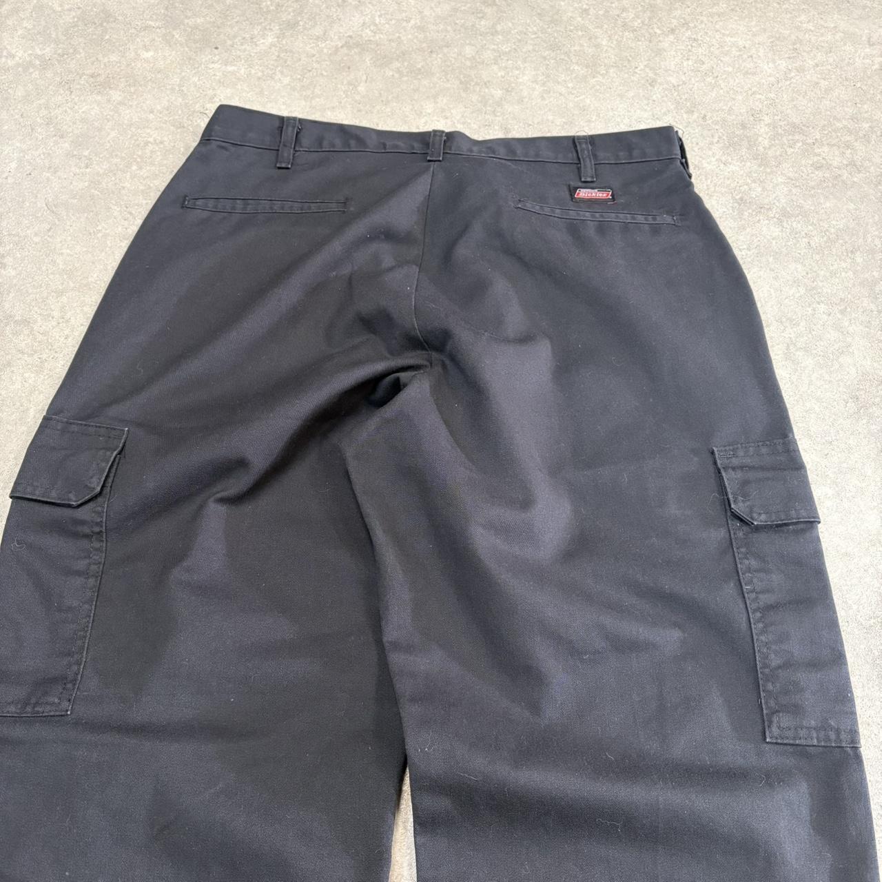 BR1912AAM-U - Vintage retro essential Black Dickies Straight Leg Cargo Trousers pants casual workwear #skater #utility #cargo #straightleg #dickies