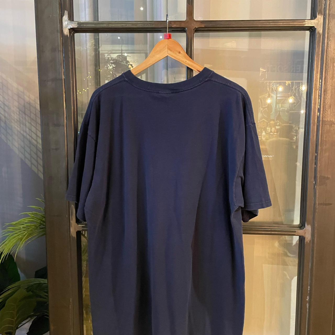 0225I04P - Vintage Retro Essential Navy United States Graphic Print Top Tee T-shirt #90s #graphic #top #unitedstates #baggy