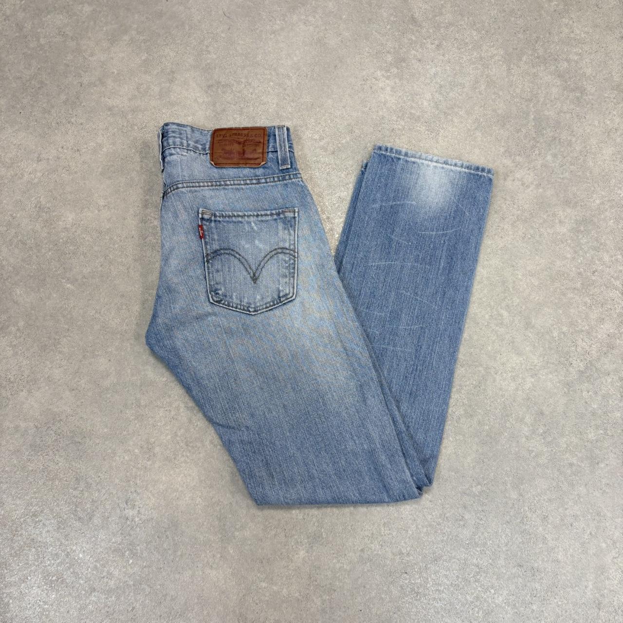 YIC1025A04-U - Vintage retro essential  Levi’s 511 Blue Wash Denim Skinny Straight Leg Jeans Trousers pants #denim #skinny #jeans #levis511 #levis