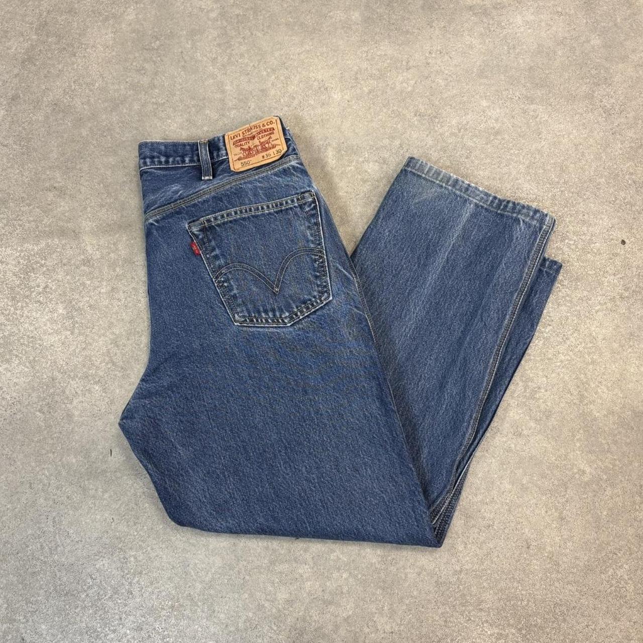 Vintage Blue Wash Levi’s 550 Jeans Mens 34” Relaxed Fit Denim Trousers Skate Western Vintage Y2K 90s