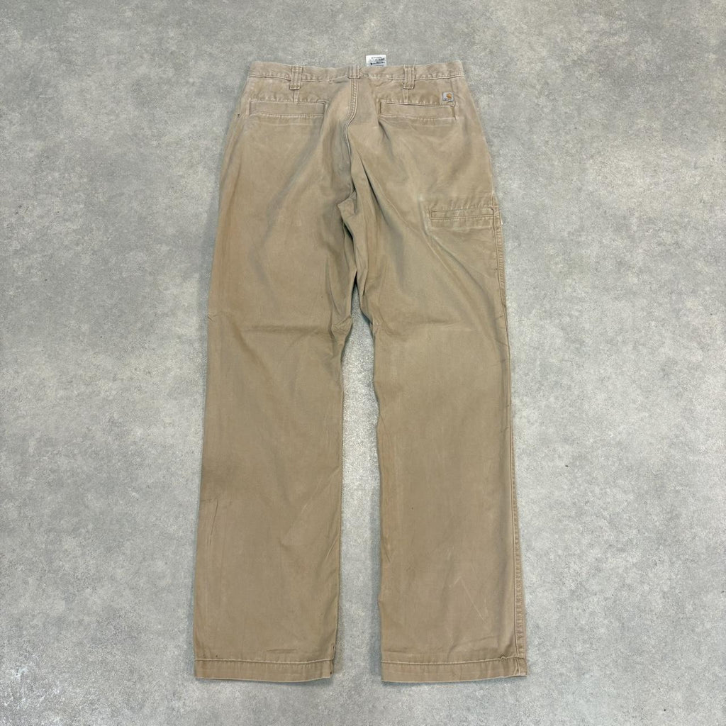 BR2701DL-U - Vintage retro essential Beige Carhartt carpenter Trousers pants casual workwear #skater #utility #workwear #carpenter #carhartt