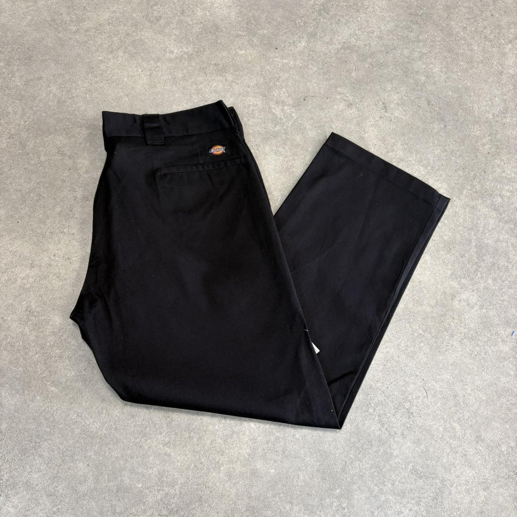 BR1011BG-U - Vintage retro Essential Black Dickies Trousers pants casual workwear #skater #utility #workwear #dickies #straightleg