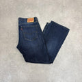 BR2401CN-U - Vintage retro Levi’s 527 Bootcut Dark Blue Wash Denim Jeans Trousers pants #denim #bootcut #levis #levis527 #jeans