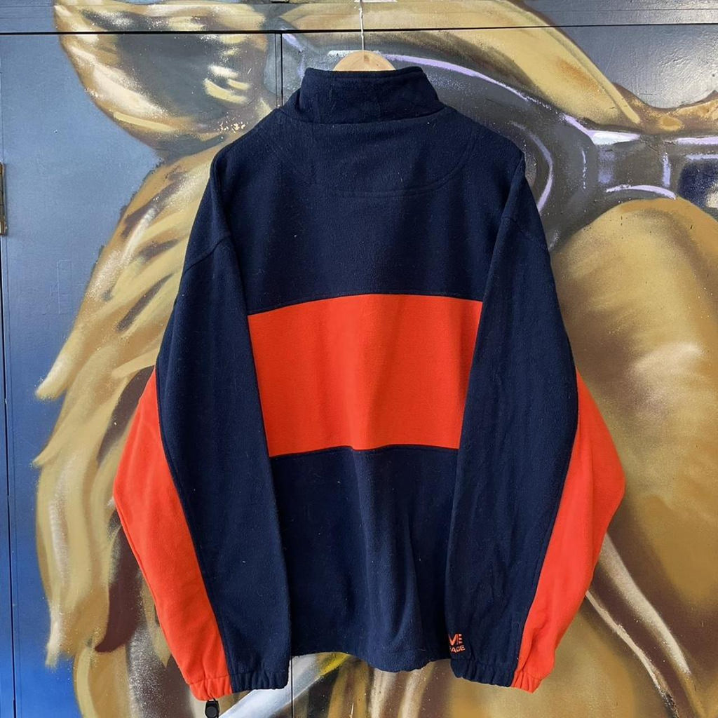 90s NFL Chicago Bears Fleece Quarter Zip Sweatshirt