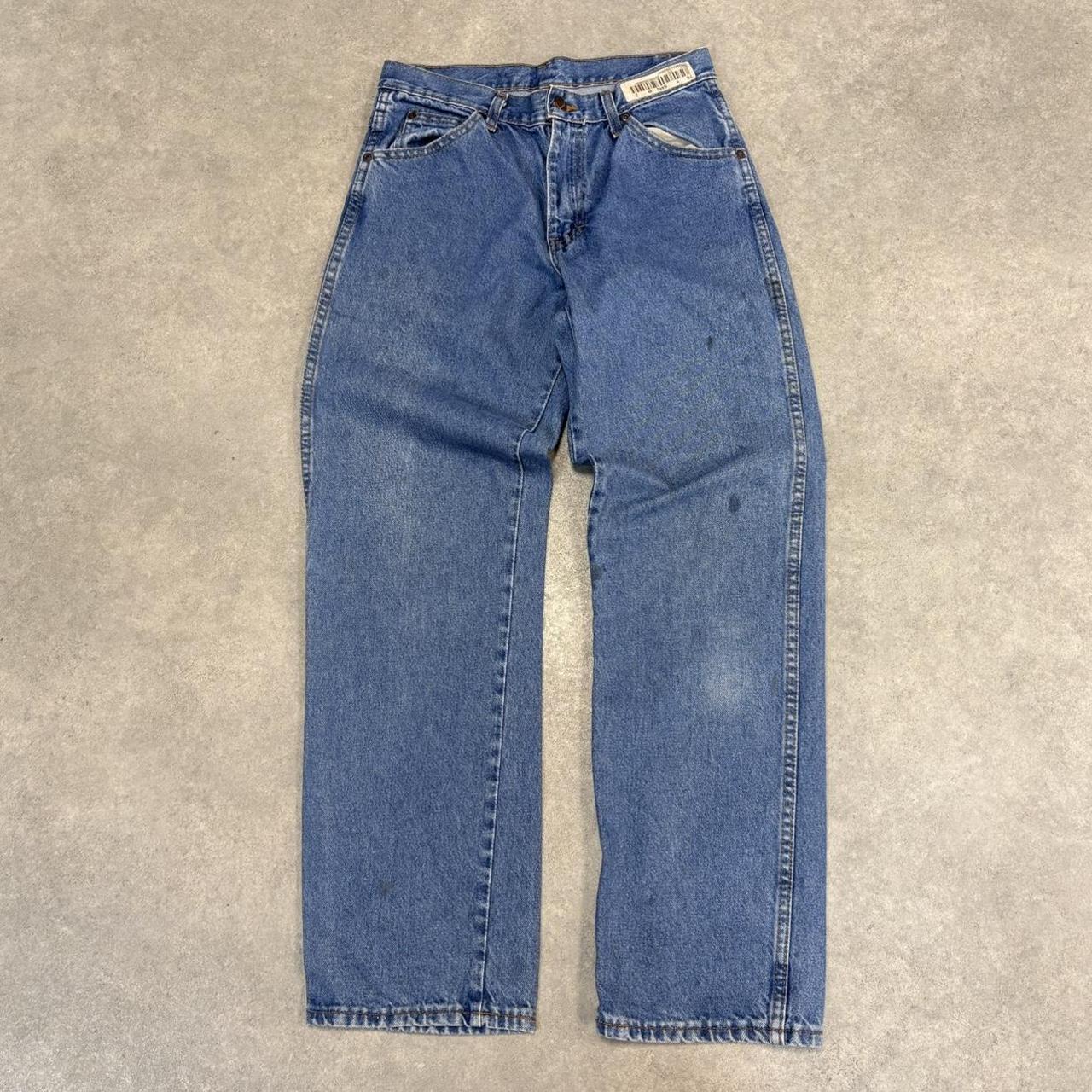 BR2701GP-U - Vintage retro essential  Dickies Straight Leg Blue Wash Denim Jeans Trousers pants #denim #straightleg #dickies #skater
