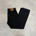 Vintage Black Wash Levi’s 501 Jeans Mens 33x30 Straight Leg Denim Trousers Skate Western Vintage Y2K 90s