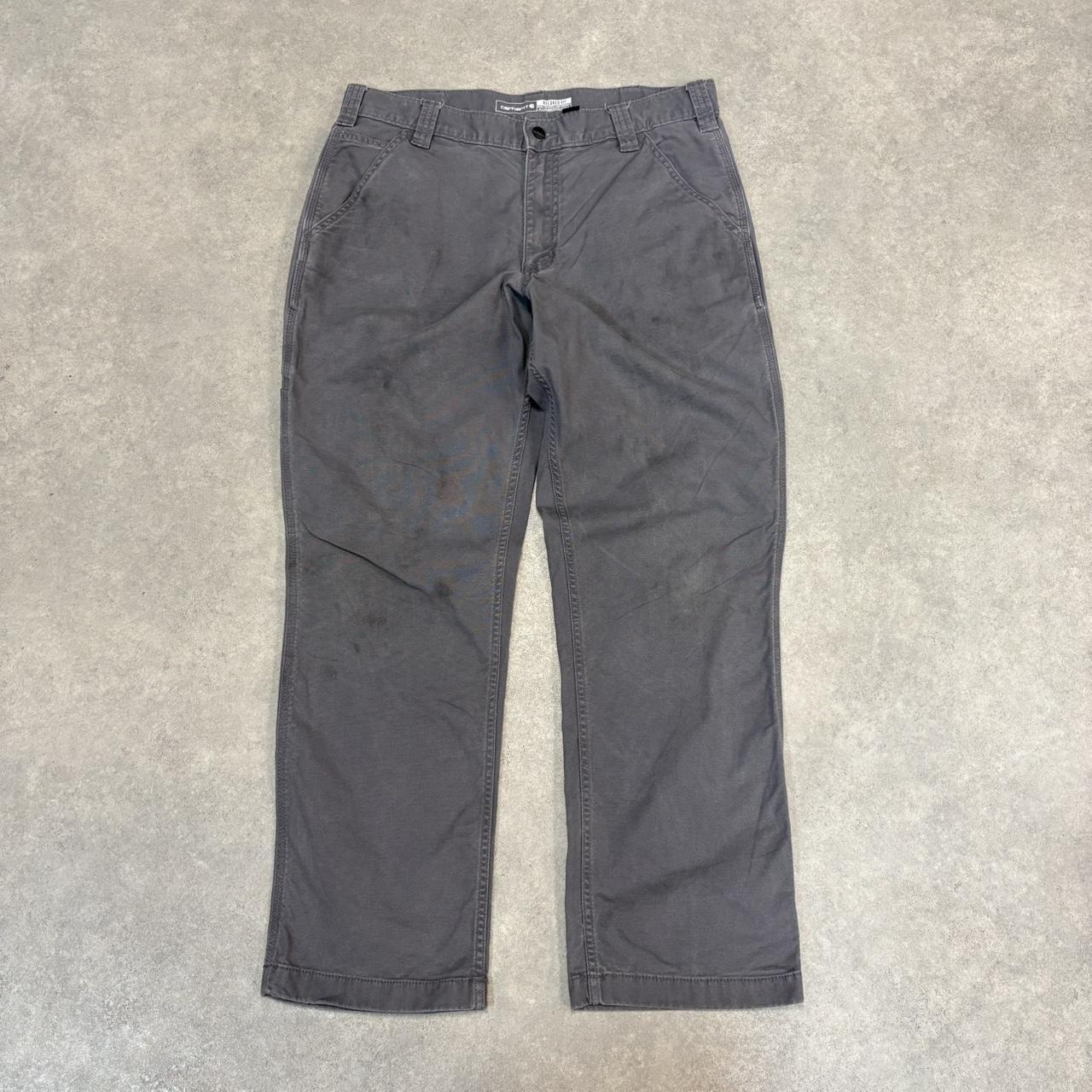 BR2701GM-U - Vintage retro essential Grey Carhartt carpenter Trousers pants casual workwear #skater #utility #workwear #carpenter #carhartt