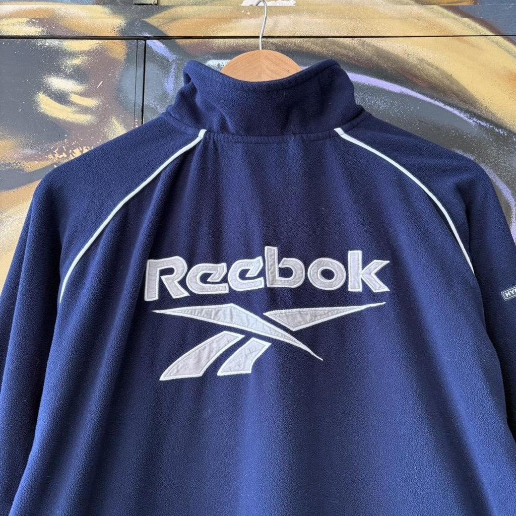 Vintage Reebok Liverpool Fleece Mens Medium 2000/01 Carlsberg Training Drill Jumper Football 90s Y2K