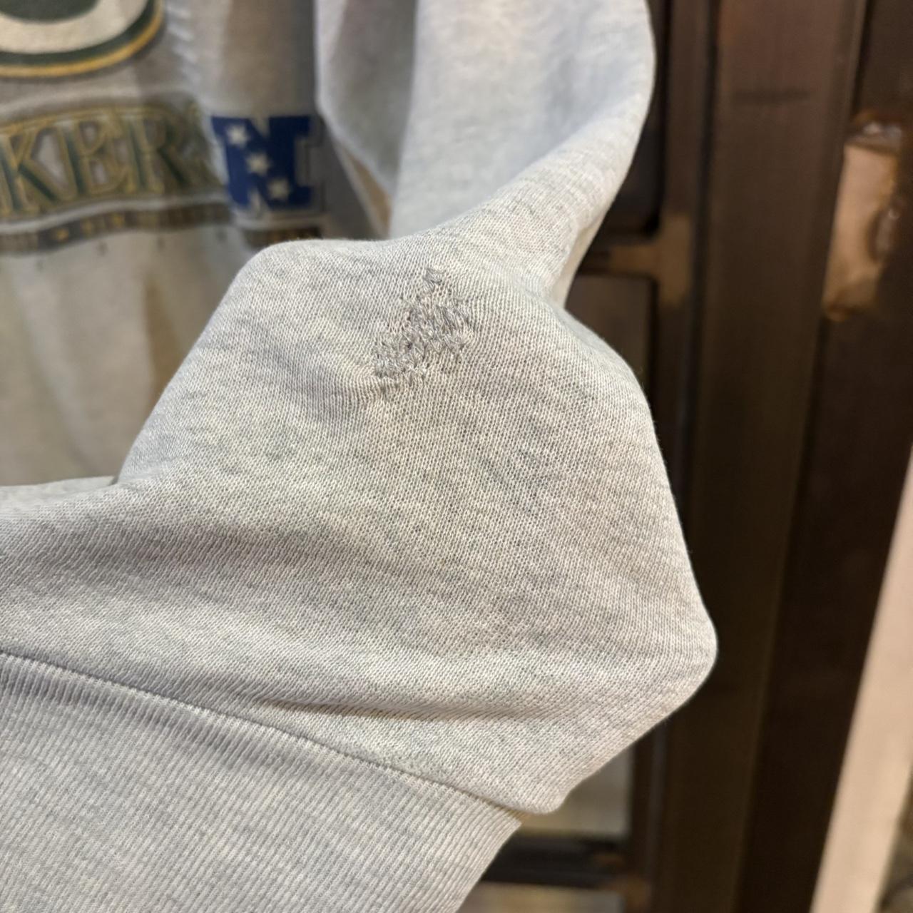 SWT668F - Vintage Retro Essential Grey Fruit of the Loom Super Bowl XXXI Champs Green Bay Packers 1997 , New Orleans Louisiana Crewneck Jumper Sweatshirt with print logo #90s #sportswear #greenbaypackers #nfl #superbowl