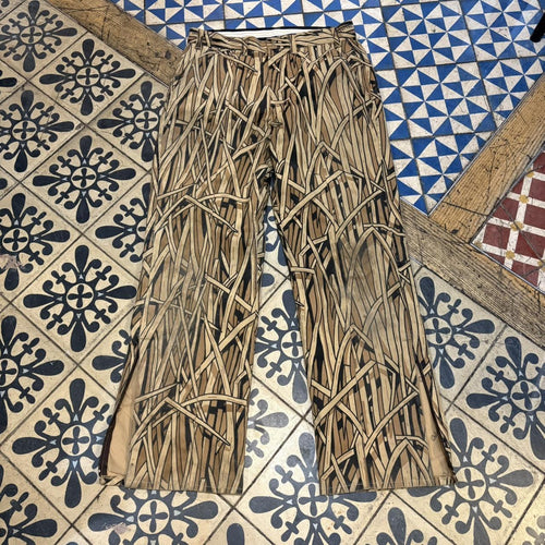 0325G34P - Vintage retro essential Cabela's Gortex Cattail camo realtree woodland cargos camouflage Pants Trousers bottoms leg with side zips #skater #realtree #camo #y2k #hiphop