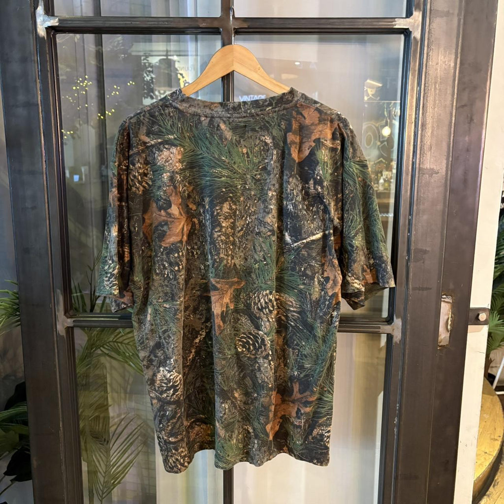 RTT235 - Vintage Retro essential adult mens RealTree Camouflage Khaki Green Brown Field Hunting graphic print Top T-Shirt Tee #realtree #camo #hunting #utility