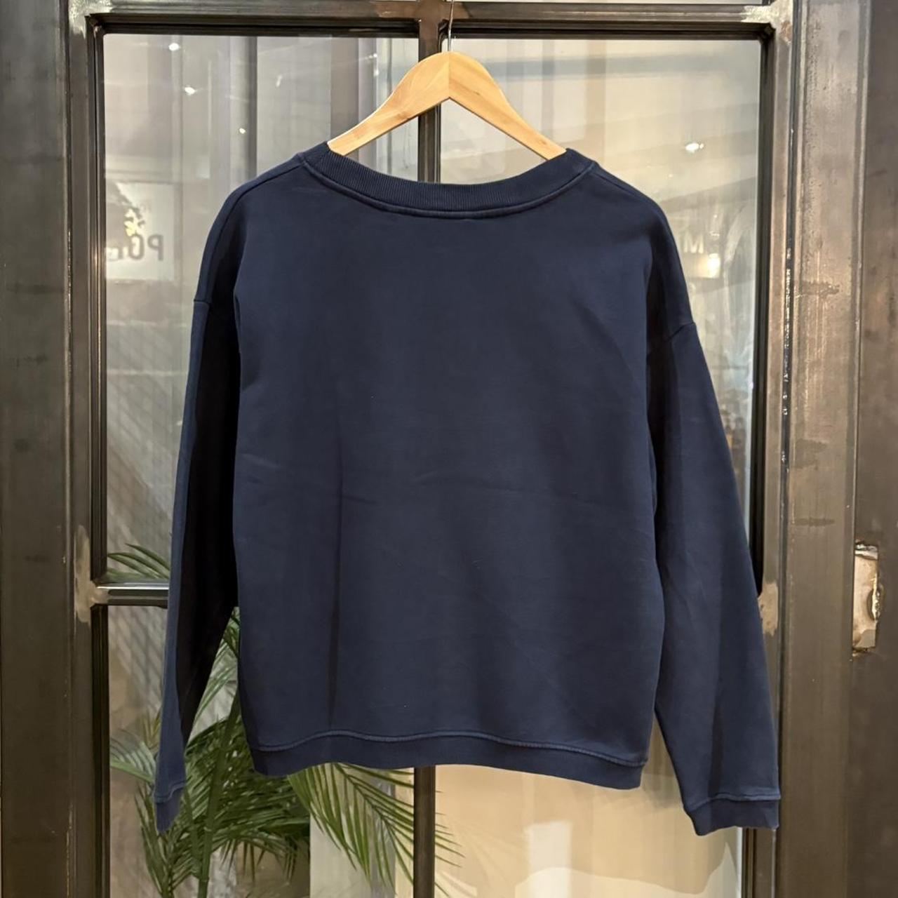 MA0406GC-P - Vintage Retro Essential Navy Naf Naf Mode De France Crewneck Jumper Sweatshirt with embroidered logo #90s #sportswear #essential #y2k #nafnaf