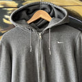 Nike Small Embroidered Swoosh Full Zip Hoodie