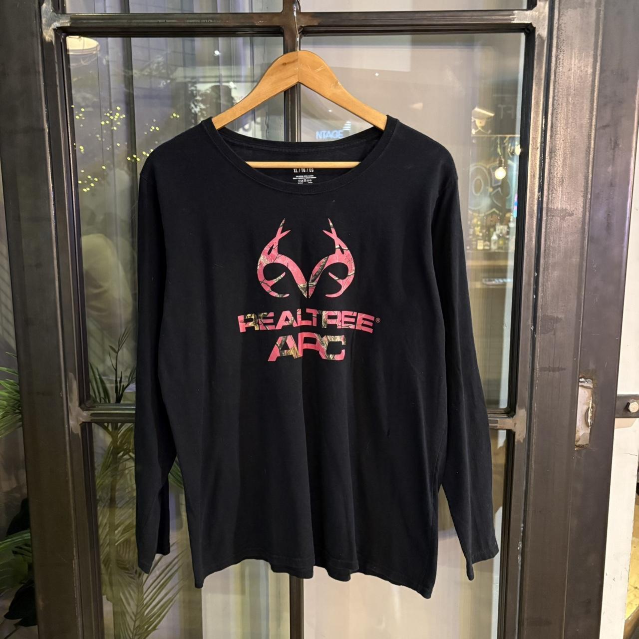 RTT267 - Vintage Retro essential Realtree Black Field Hunting graphic print Longsleeve Top T-Shirt Tee #hunting #outdoors #underlayer #realtree